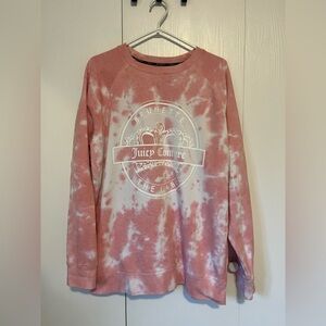 Brunette the Label/Juicy | Pink Tie-Dye Crew